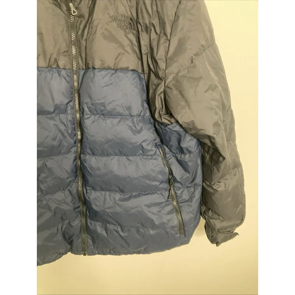 The North Face Mens Navy Black 1996 Retro Nuptse 700 Down Puffer Jacket  XXL